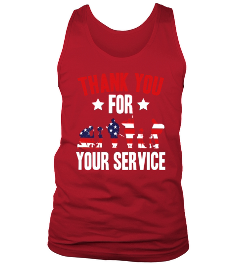 Veterans Day Thank You For Your Service Tank Top Unisex