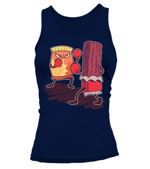 Junk Food Boxing Fight A Boxing Fight Between A Tank top Woman