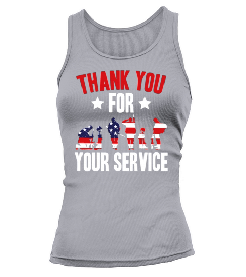 Veterans Day Thank You For Your Service Tank top Woman