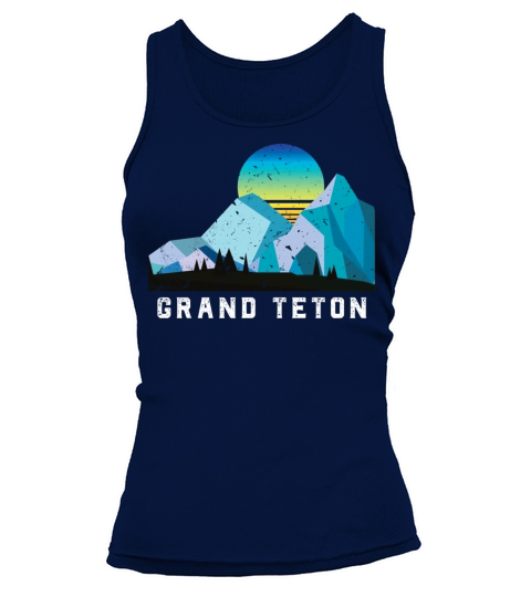 Vintage Grand Teton Retro National Park Tank top Woman