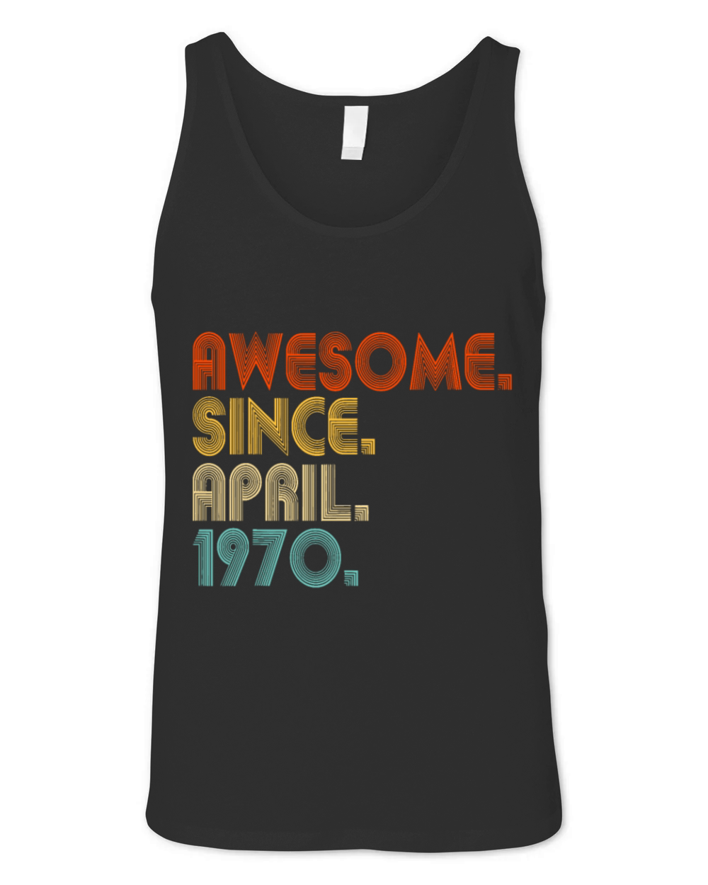 Awesome Since April 1970 Vintage 52nd Birthdayawes Unisex Jersey Tank