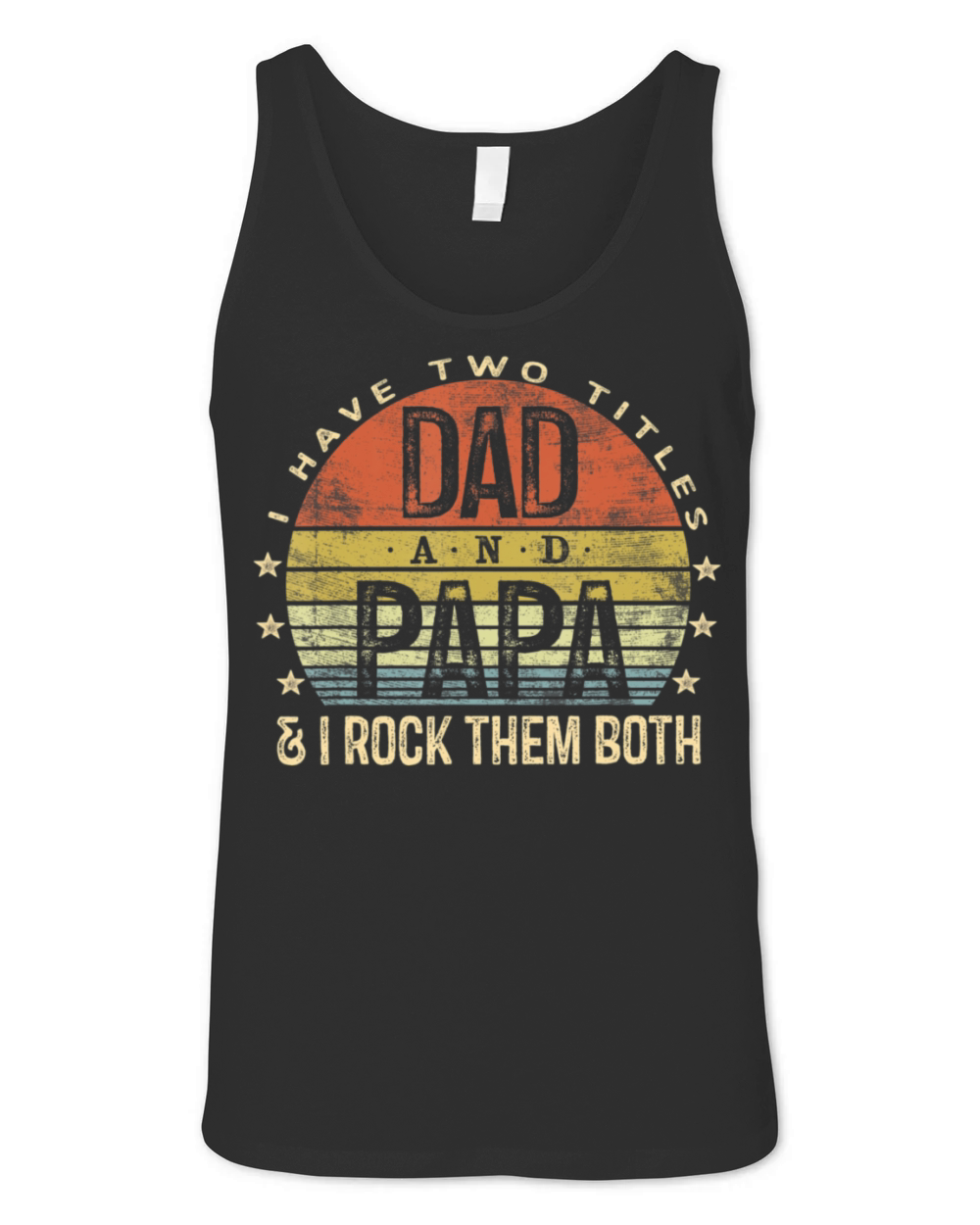 Dad And Papa I Rock Them Both Vintage Unisex Jersey Tank