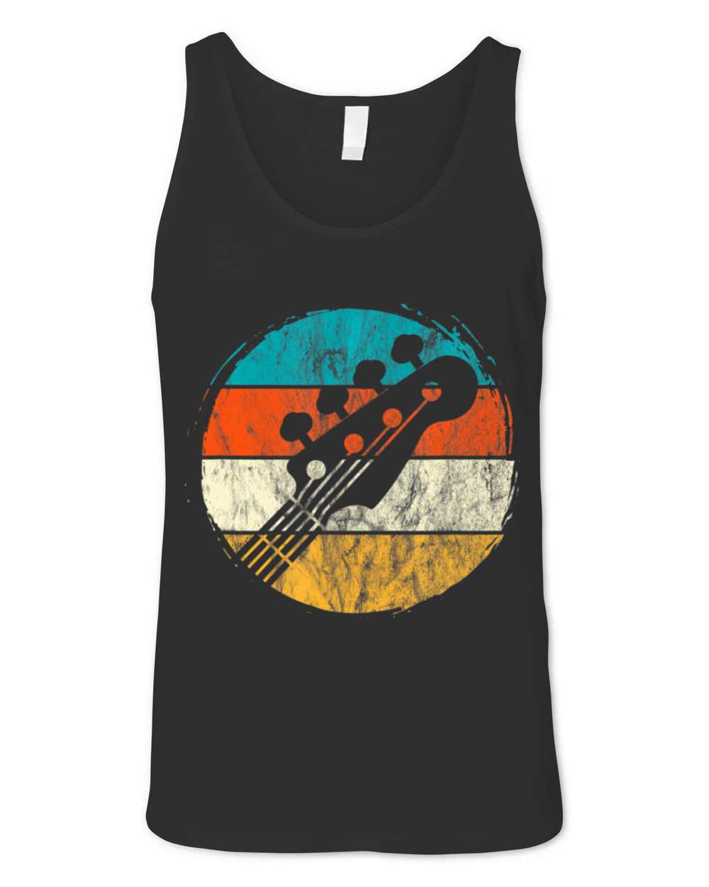 Guitar Bass Player Guitarist Bassist Music Retro Unisex Jersey Tank