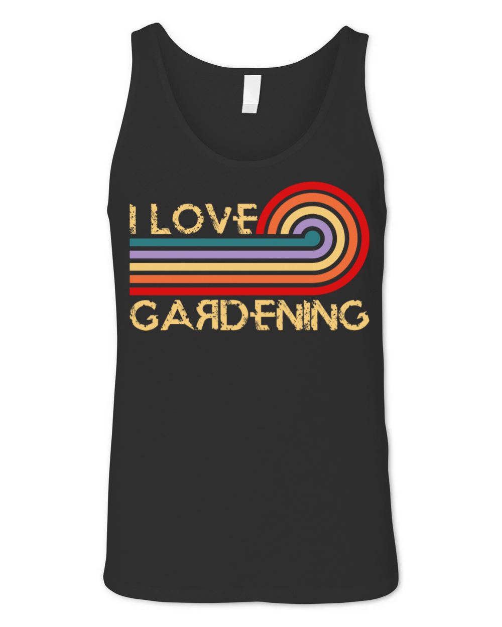 i love gardening - funny gardener outfit Unisex Jersey Tank