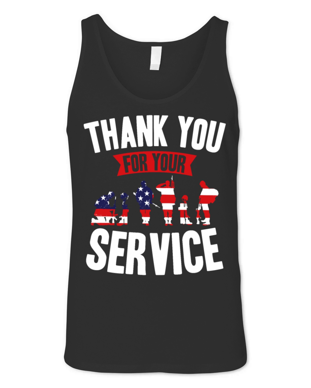 Veterans Day Thank You For Your Service Unisex Jersey Tank