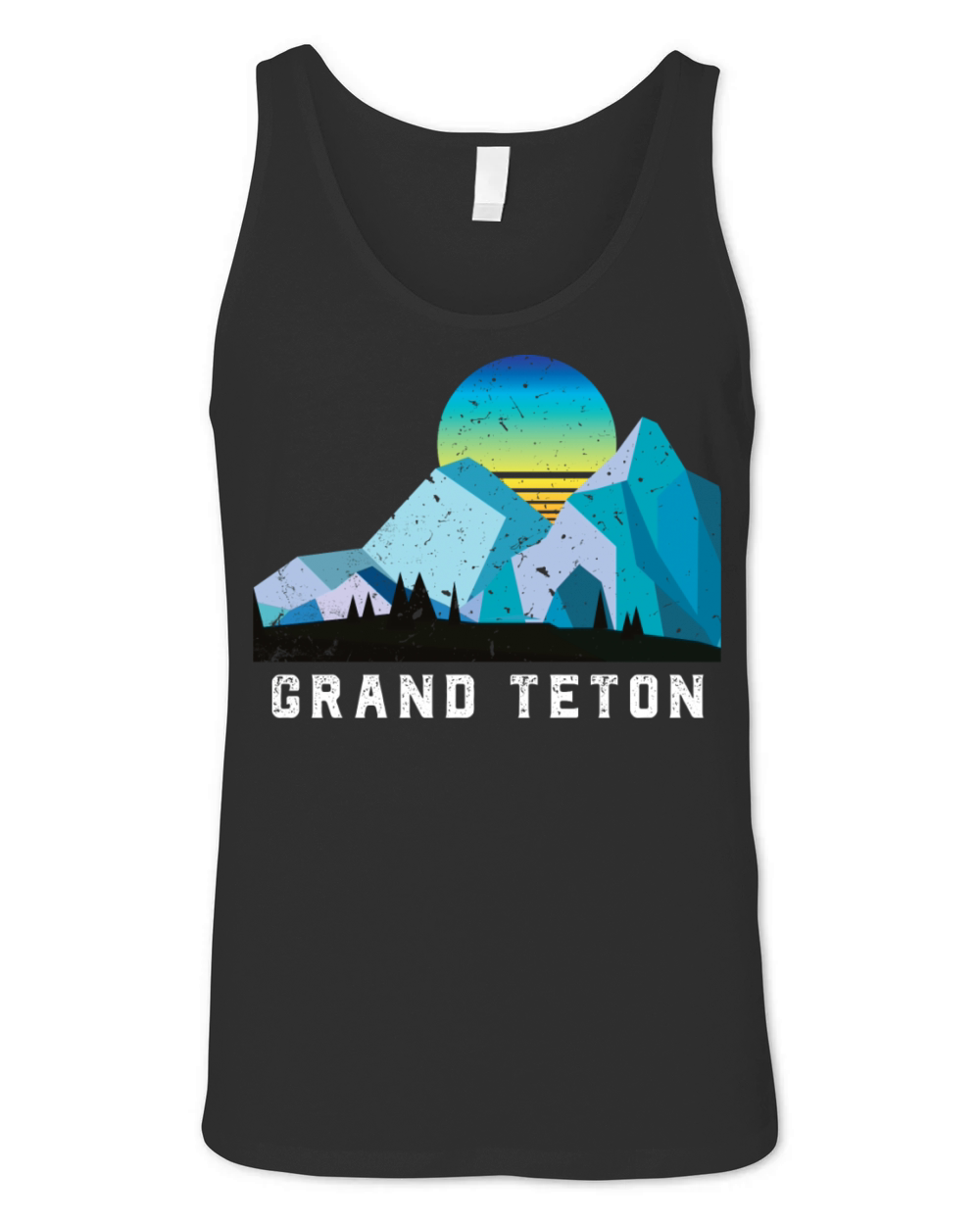 Vintage Grand Teton Retro National Park Unisex Jersey Tank