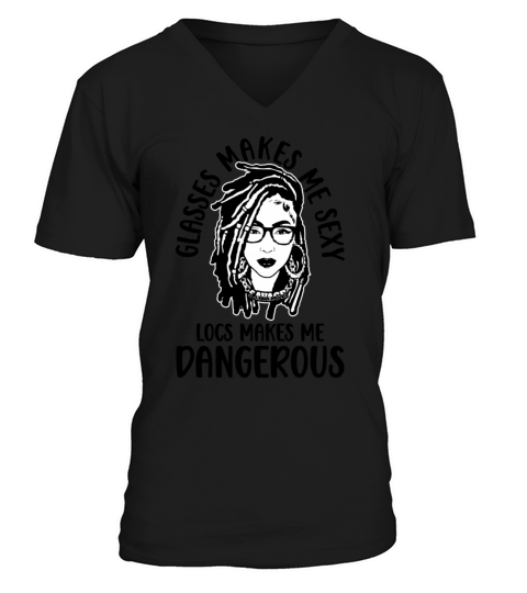 Its the Locs For Me - Afro Hair Black American V-Neck T-shirt