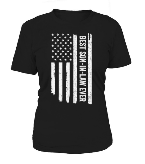 Best Son-In-Law Ever US American Vintage Flag Pun Women's T-Shirt