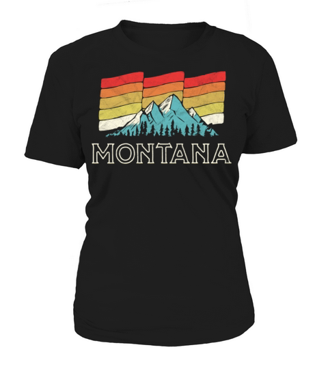 Retro Montana Mountains Vintage Women's T-Shirt