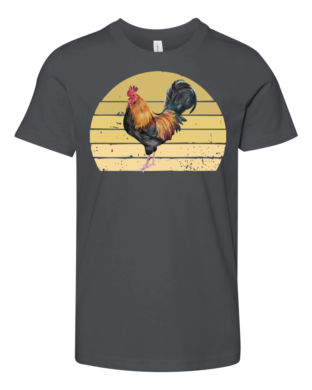 Retro Rooster Youth Unisex Jersey Tee
