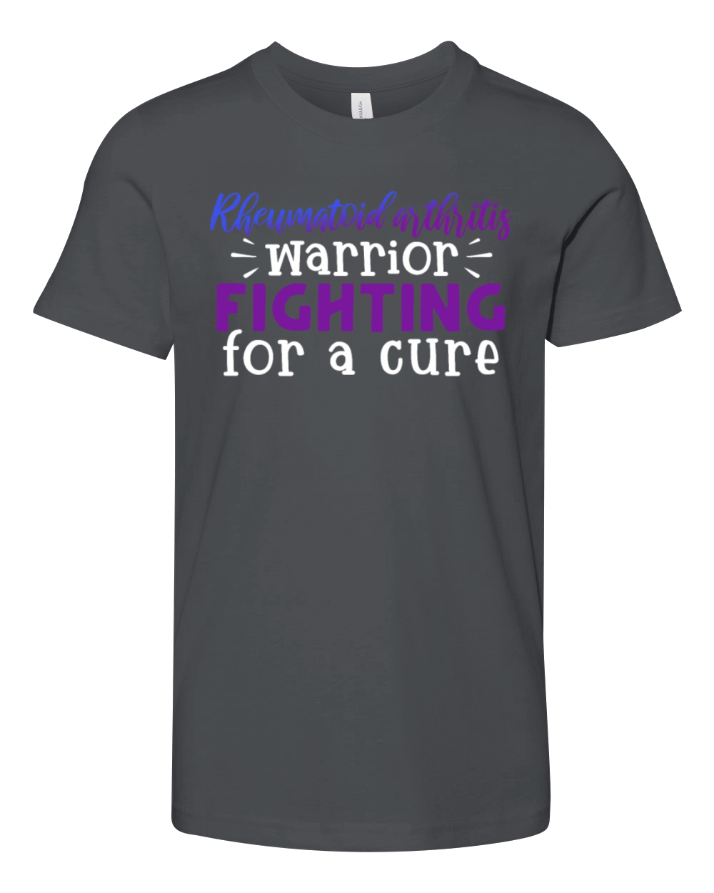 Rheumatoid Arthritis Warrior Fighting For A Cure Youth Unisex Jersey Tee