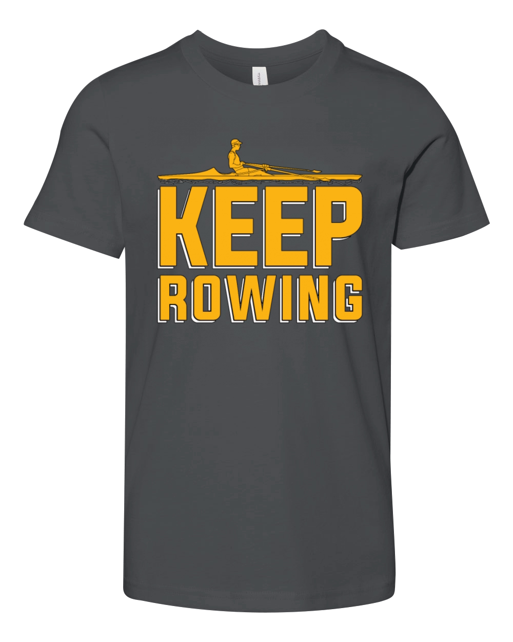 Rowing Keep Rowing Water Sports Oarsmen Boat Rower Youth Unisex Jersey Tee