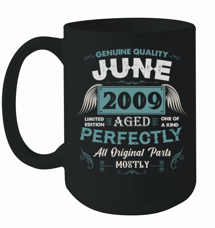 June 2009 Vintage Birthday Present Ceramic Mug