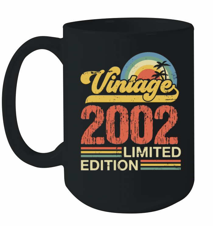 Retro Vintage 2002 Limited Edition Ceramic Mug