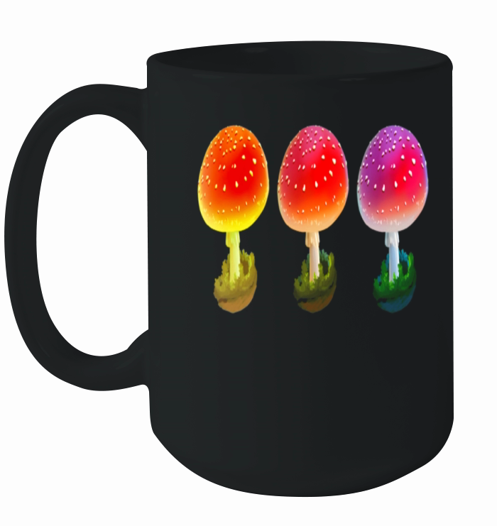 Shroom color dance mycology Amanita Ceramic Mug