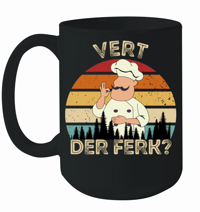 Vert Der Ferk Chef Retro Vintage Ceramic Mug