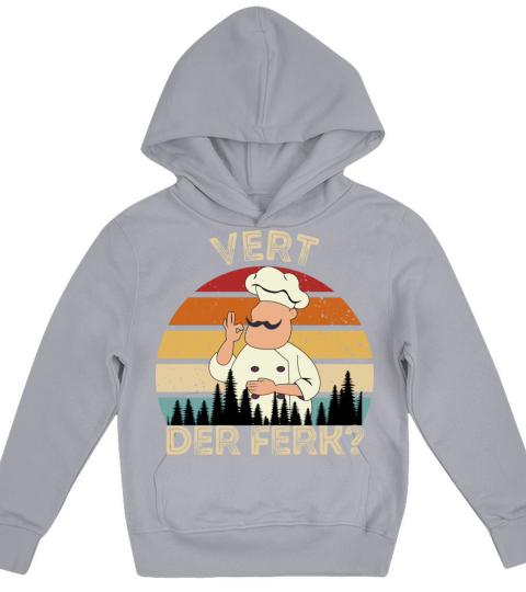 Vert Der Ferk Chef Retro Vintage Kids Hoodie