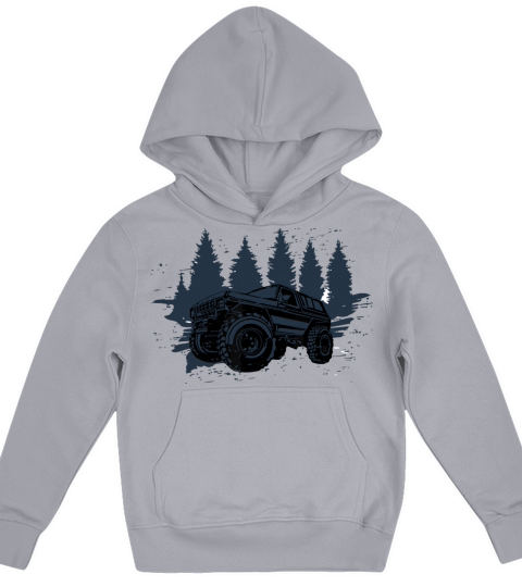 Vintage Retro 70s 4x4 Off Roading Kids Hoodie