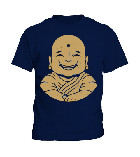 Happy Buddha Vintage Art Kids T-Shirt
