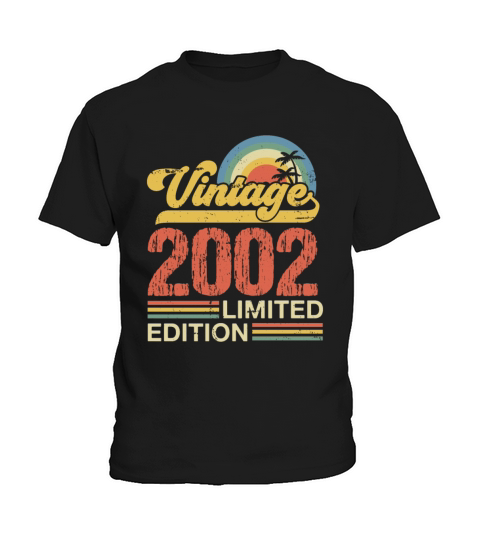 Retro Vintage 2002 Limited Edition Kids T-Shirt
