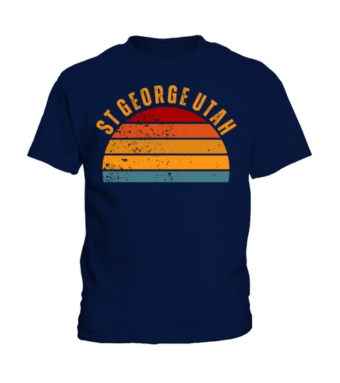 St George Utah Vintage Retro Kids T-Shirt