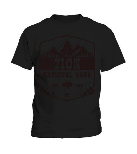 Zion National Park Utah Vintage Kids T-Shirt