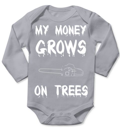 Funny Arborist Logger Tree Climber Lumberjack Long Sleeve Baby One-Piece