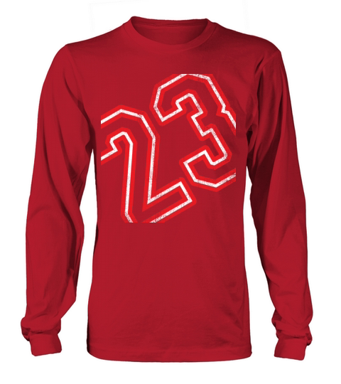 basketball number 23 Long sleeved Unisex