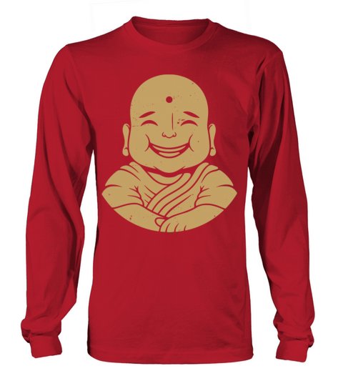 Happy Buddha Vintage Art Long sleeved Unisex