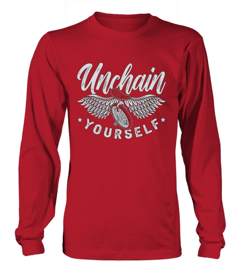 Unicycle Unchain Yourself One Wheel Unicyclist Long sleeved Unisex