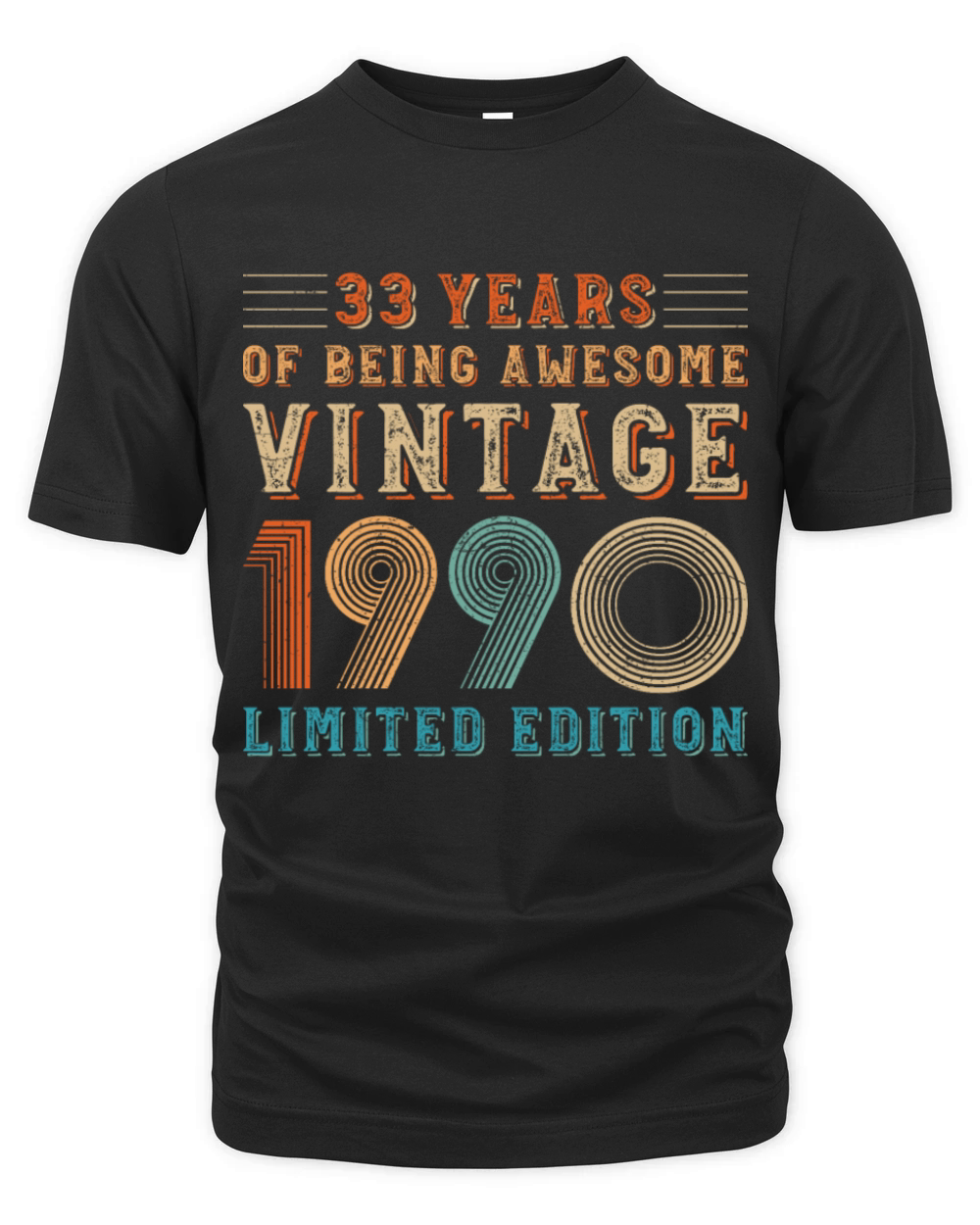 33 years of being awesome vintage 1990 limited edi Organic Unisex T-shirt