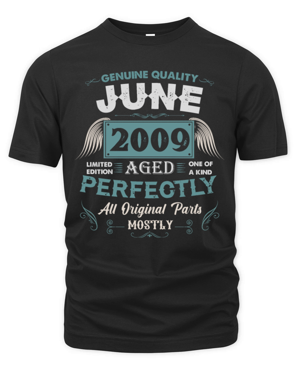June 2009 Vintage Birthday Present Organic Unisex T-shirt