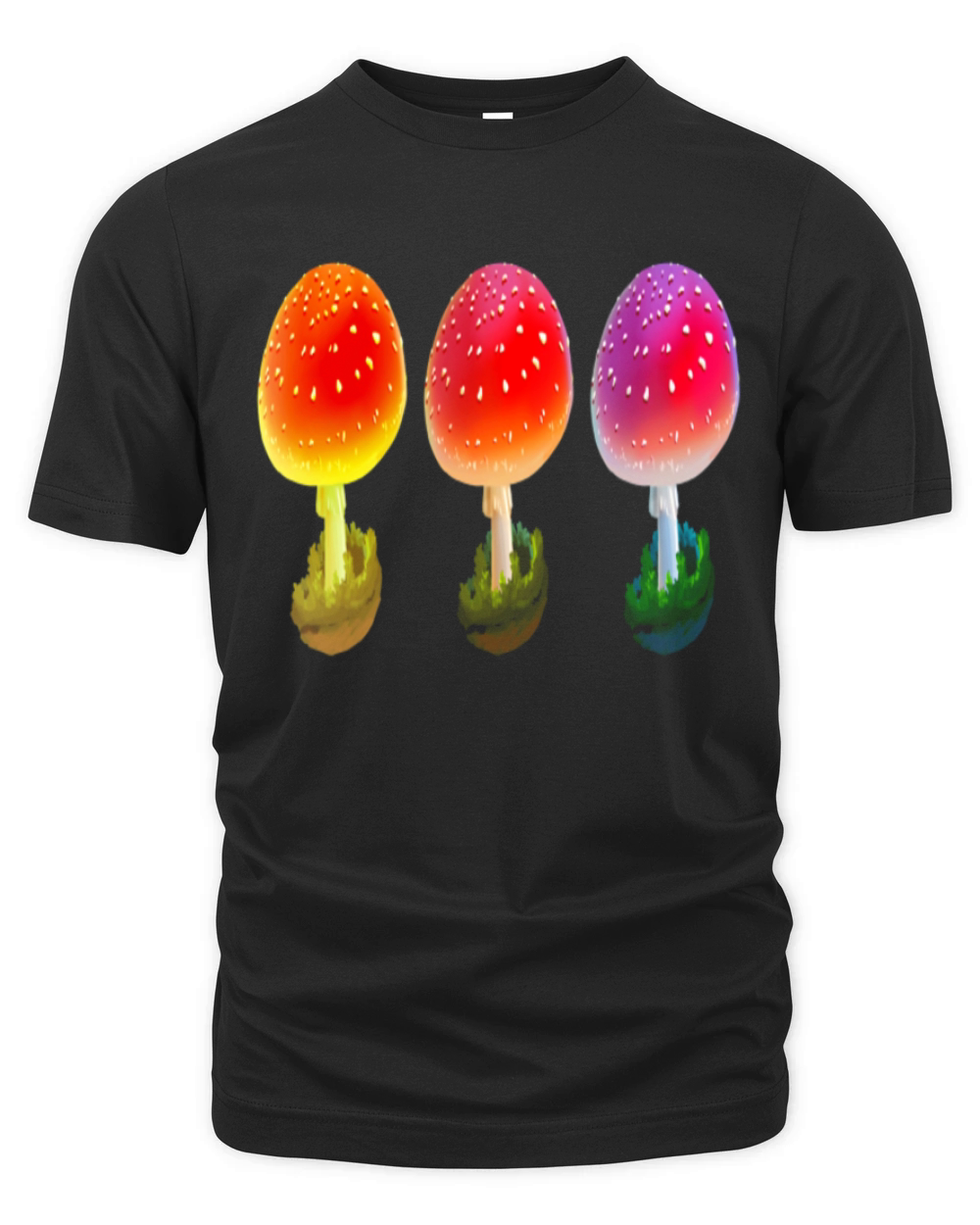 Shroom color dance mycology Amanita Organic Unisex T-shirt