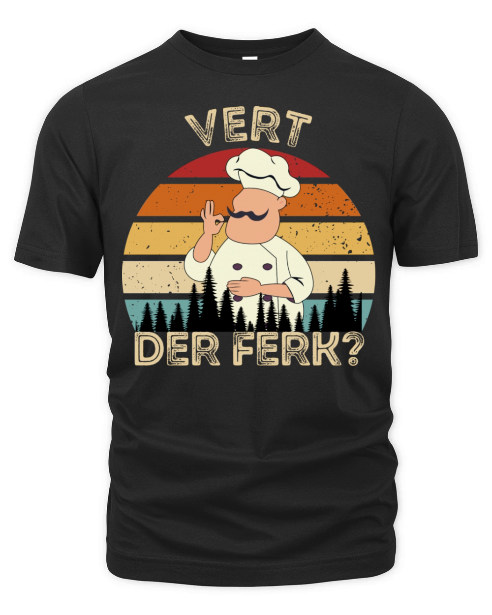 Vert Der Ferk Chef Retro Vintage Organic Unisex T-shirt