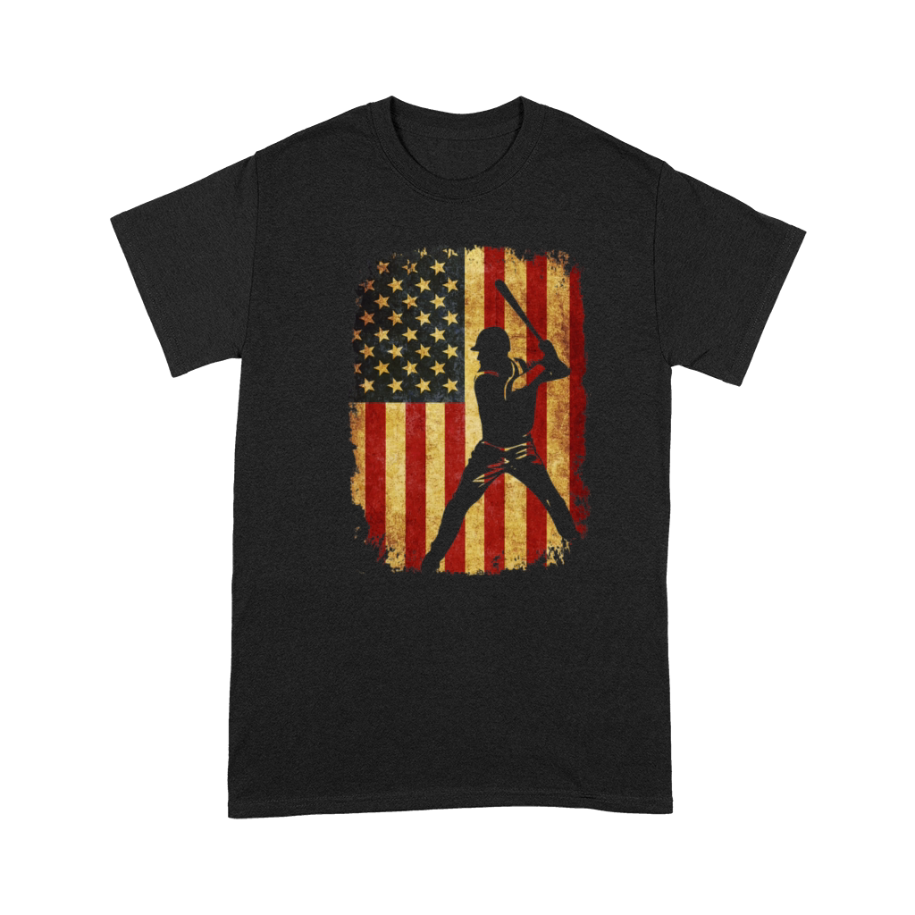 Vintage American Flag Baseball Premium T-shirt