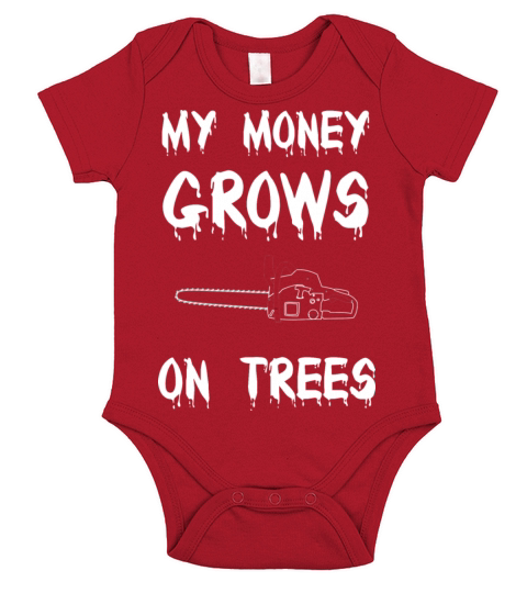 Funny Arborist Logger Tree Climber Lumberjack Short Sleeve Baby One-Piece