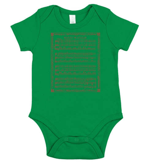 Music Sheet Short Sleeve Baby One-Piece