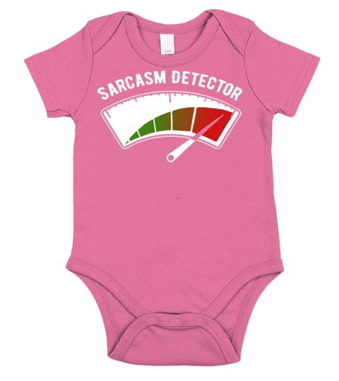 Sarcasm Detector Funny Witty Invention Ironic Short Sleeve Baby One-Piece