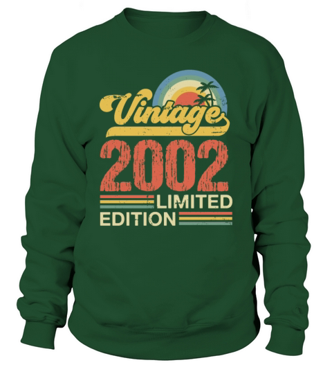 Retro Vintage 2002 Limited Edition Sweatshirt Unisex