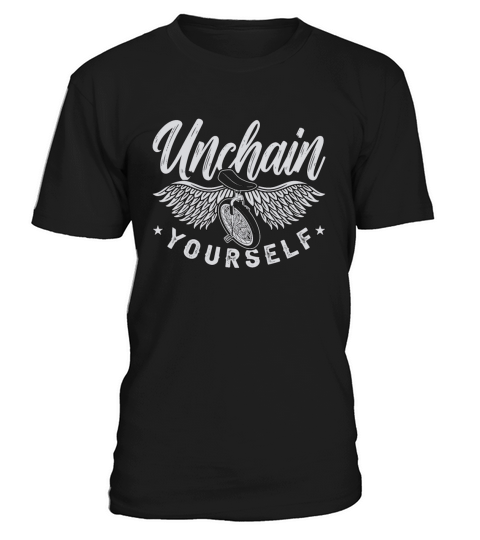 Unicycle Unchain Yourself One Wheel Unicyclist T-Shirt Unisex