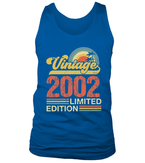 Retro Vintage 2002 Limited Edition Tank Top Unisex