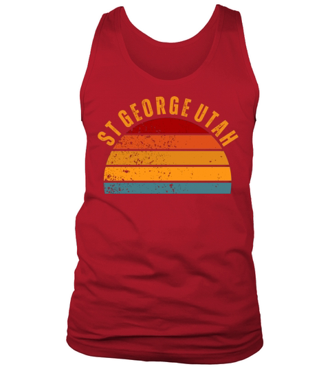 St George Utah Vintage Retro Tank Top Unisex