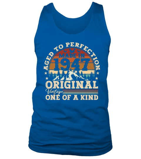 Vintage Birthday Gift Idea Original 1947 Tank Top Unisex