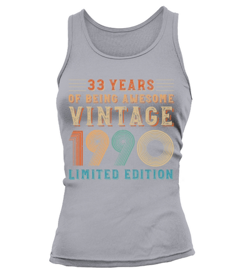 33 years of being awesome vintage 1990 limited edi Tank top Woman