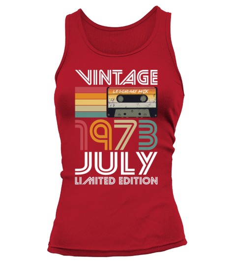 50th birthday july 1973 vintage 1973 Tank top Woman