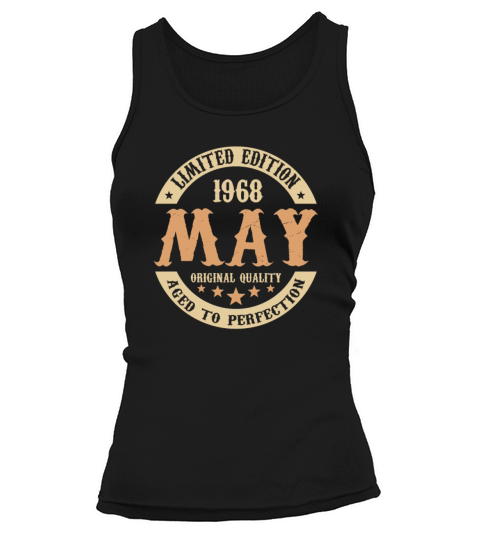 May 1968 Vintage Birthday Present Tank top Woman
