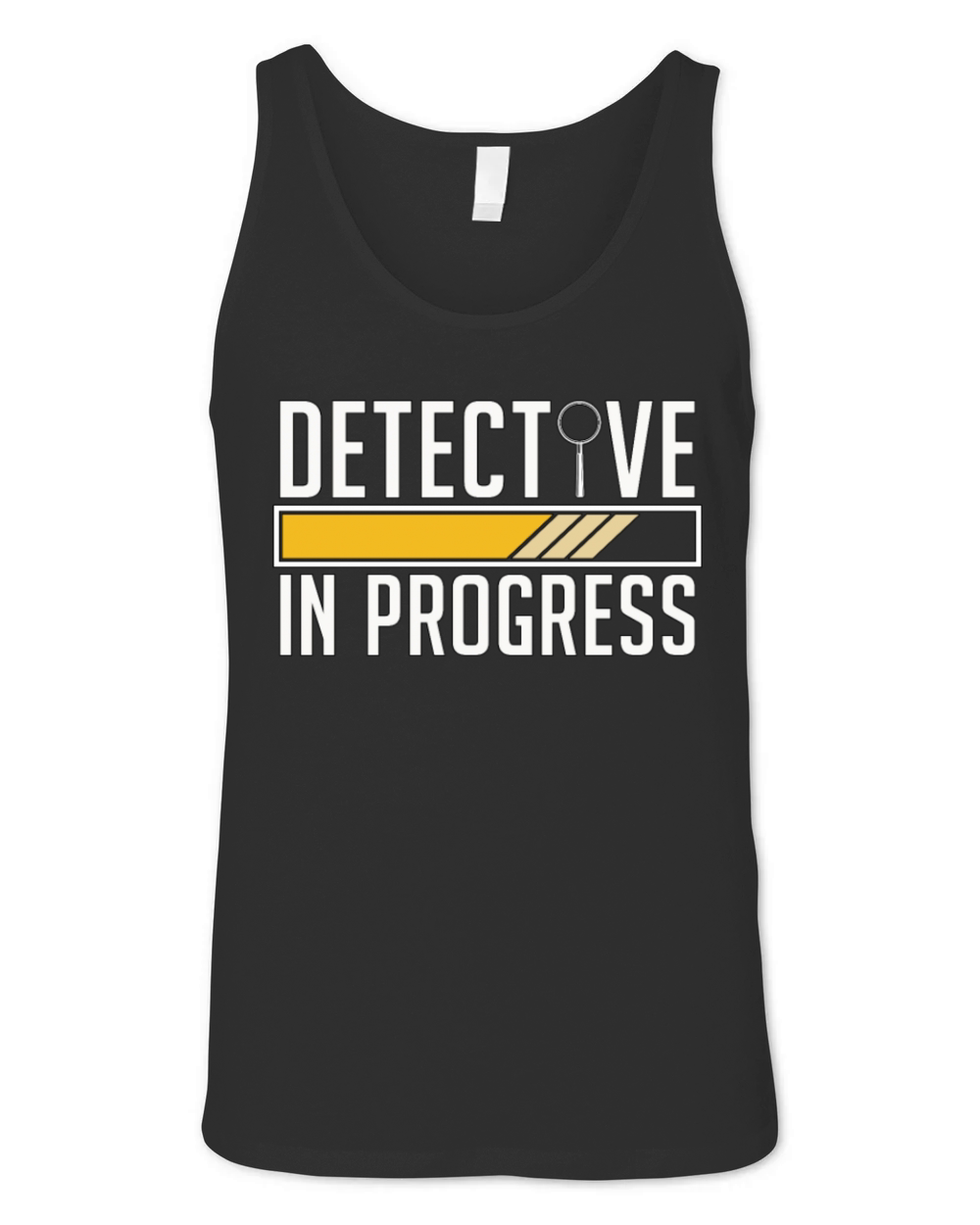 Detective In Progress Law Enforcement Fingerprint Unisex Jersey Tank