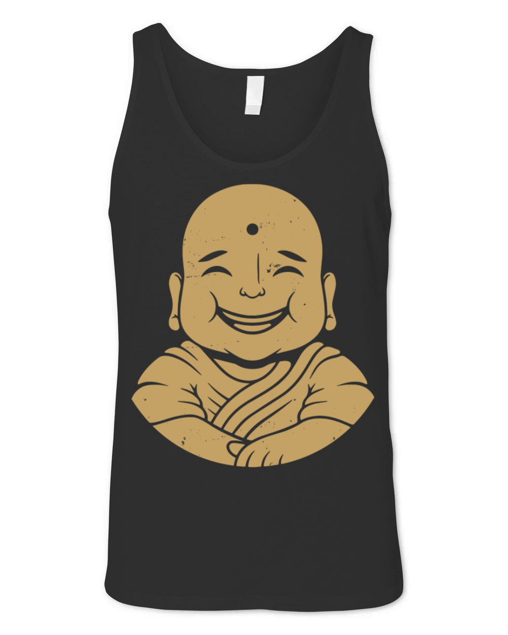 Happy Buddha Vintage Art Unisex Jersey Tank
