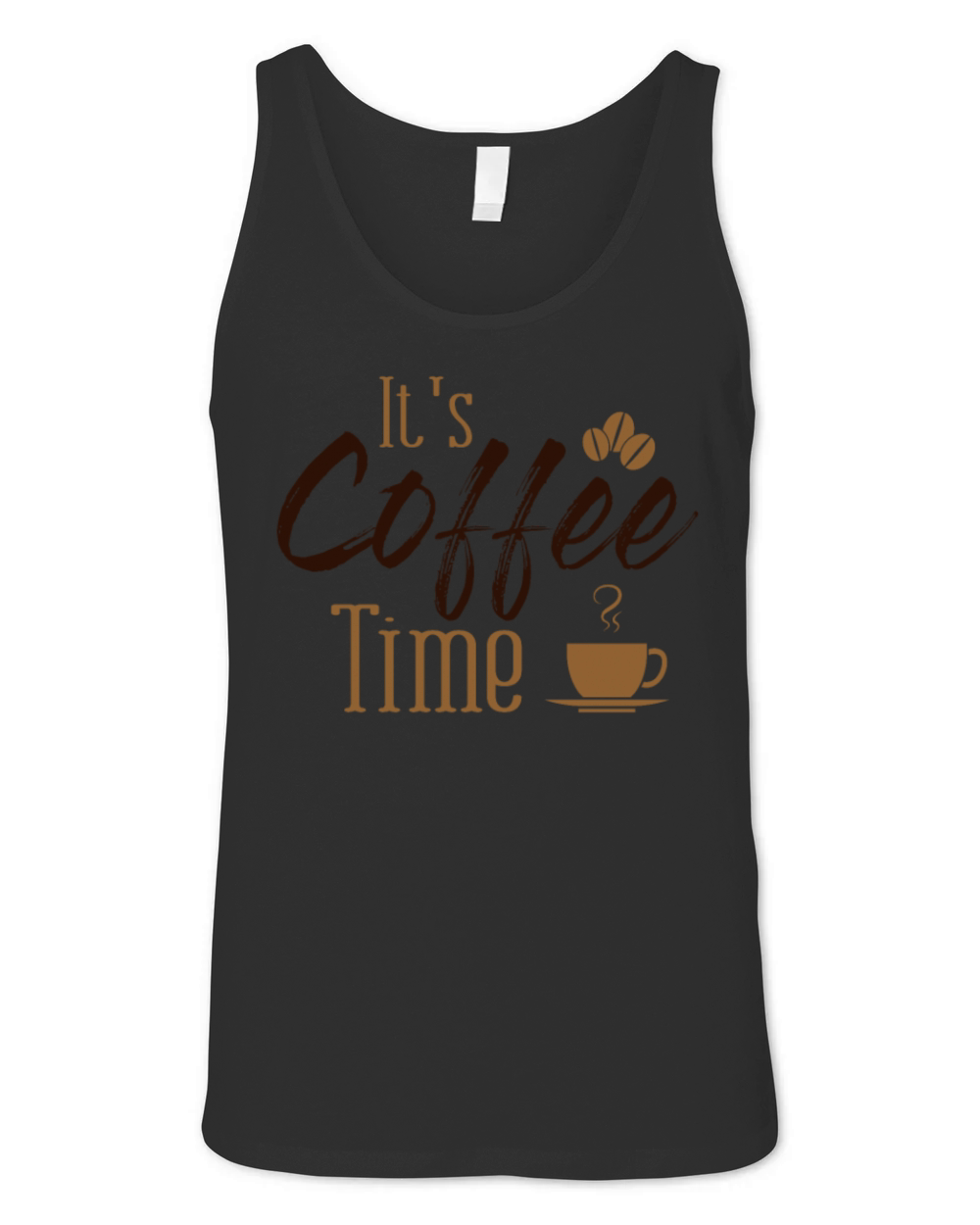 Its Coffee Time Latte Art Barista Queen Coffee Unisex Jersey Tank