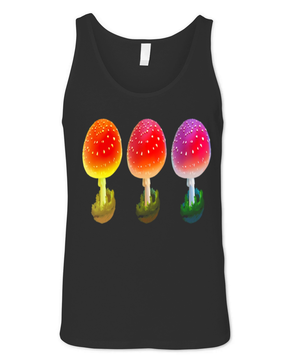 Shroom color dance mycology Amanita Unisex Jersey Tank